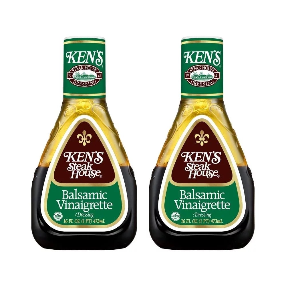 Steakhouse Dressing, Balsamic Vinaigrette Dressing, Gluten Dressing For Salads Or Marinades, 16 FL OZ Bottle (16 Fl Oz (Pack Of 2))