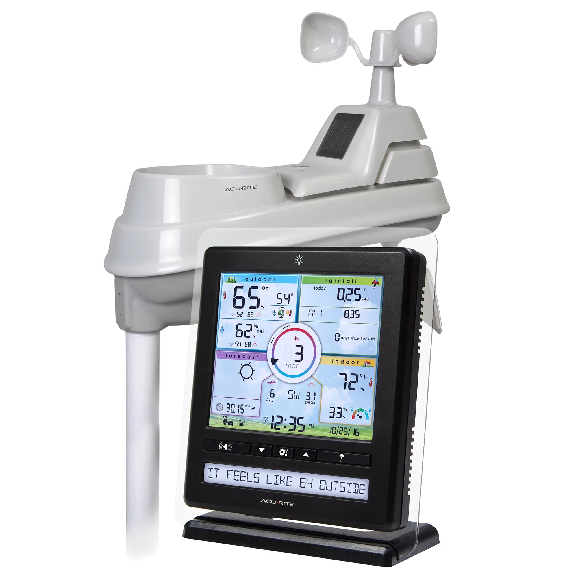 Wireless Indoor/Outdoor Weather Station with Remote Monitoring O785