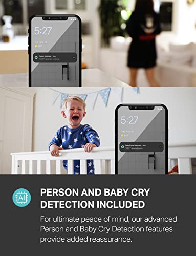 Indoor Pan/Tilt Smart Security Camera, 1080p HD with Night Vision and Motion Detection V470