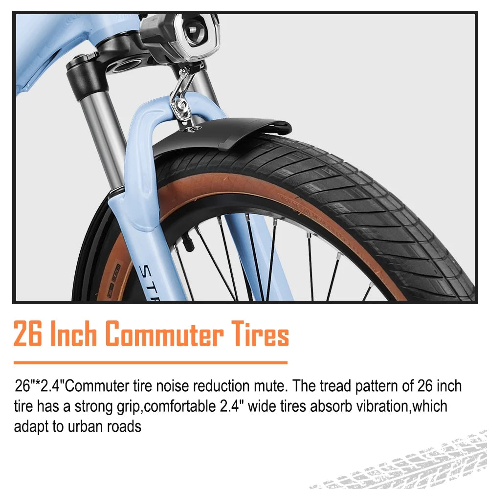 Electric Bike for Adults, 500W, 48V 12Ah, 7-Speed N5037