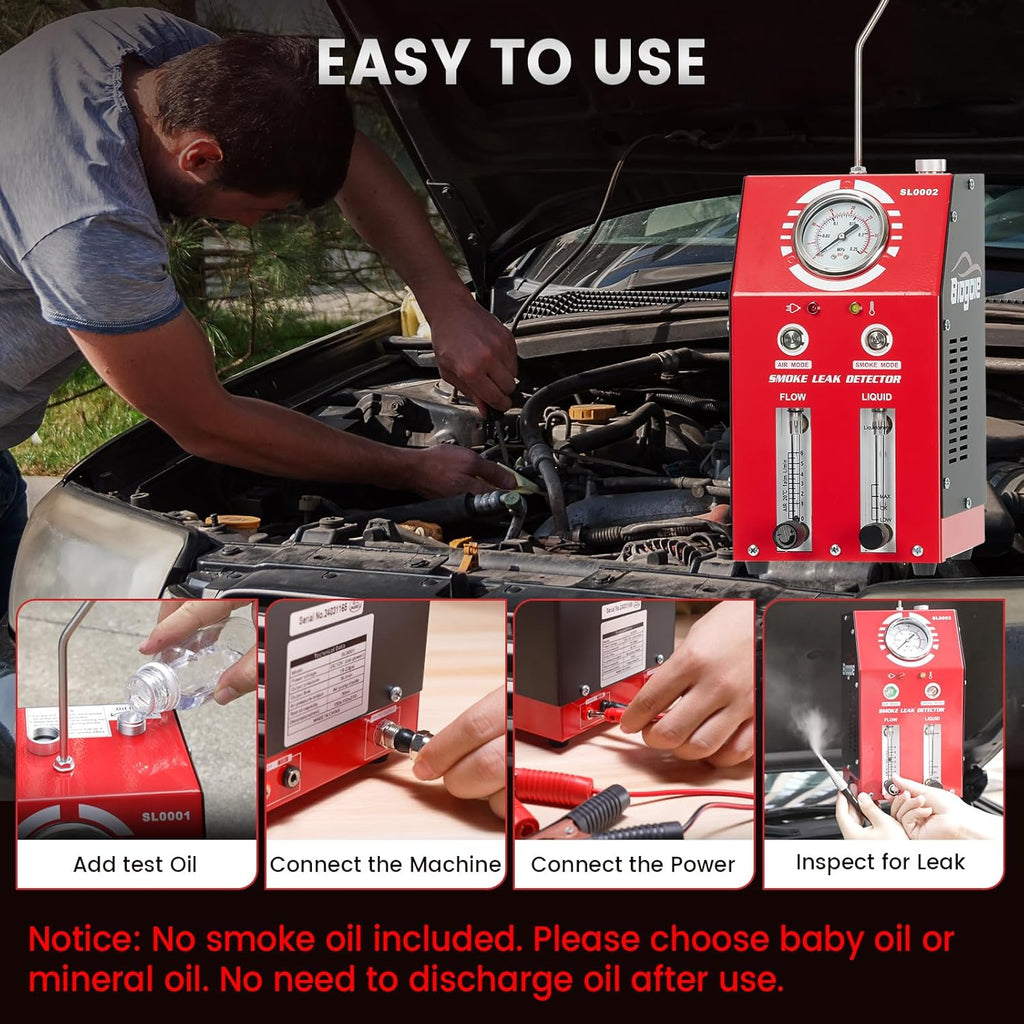 EVAP Smoke Machine Dual Mode 12V Fuel Pipe Leak Detector Tester V411