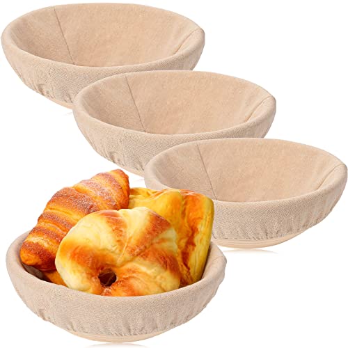 Banneton Bread Proofing Basket Round with Liners and Scrapers L70541