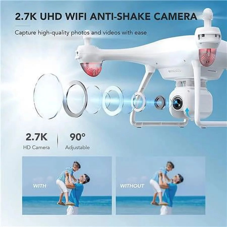 FPV RC Drone with 2.7K HD Camera and Carrying Bag Y76395