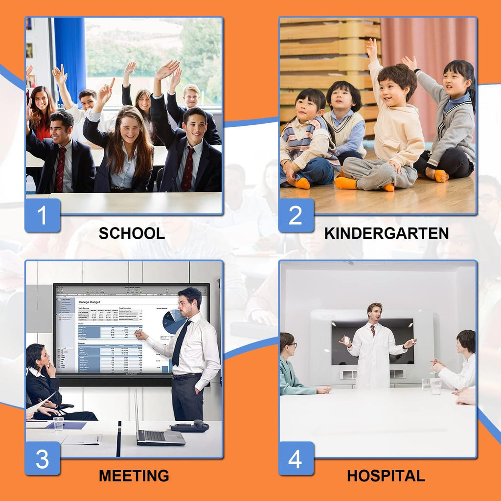 55 Inch 4K UHD Interactive Whiteboard for Classroom and Business V6761