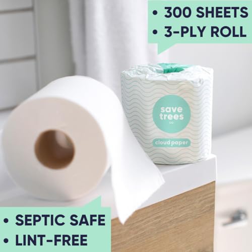 Bamboo Toilet Paper 3-Ply 24 Rolls Septic Safe J2093