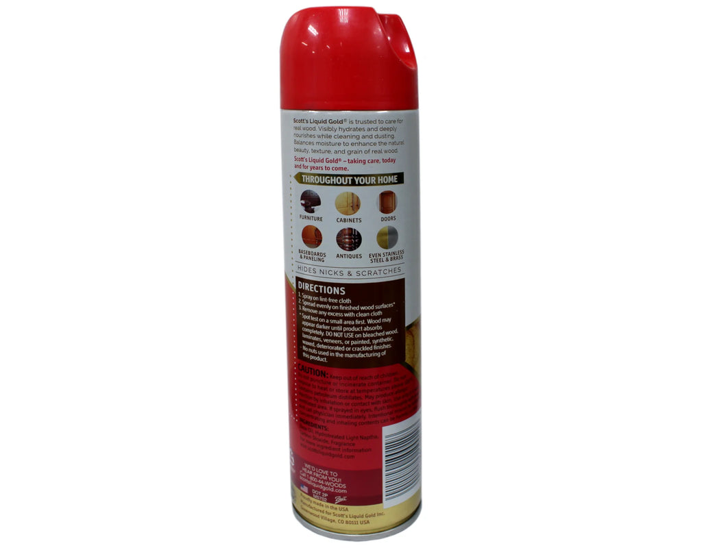 Furniture Polish Spray, Almond Scent, 10 oz O857