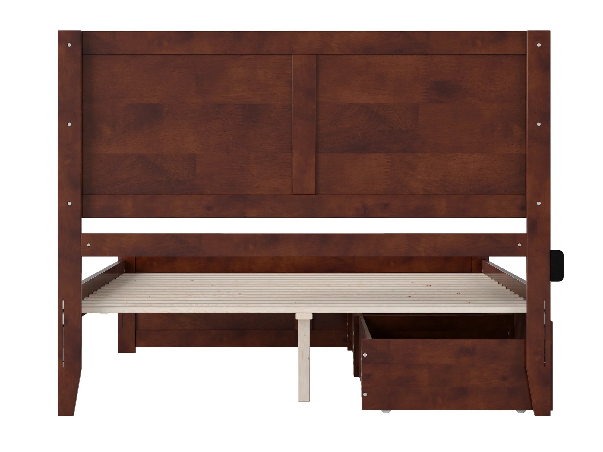 Solid Wood Platform Bed with Storage Drawers, Queen K8732