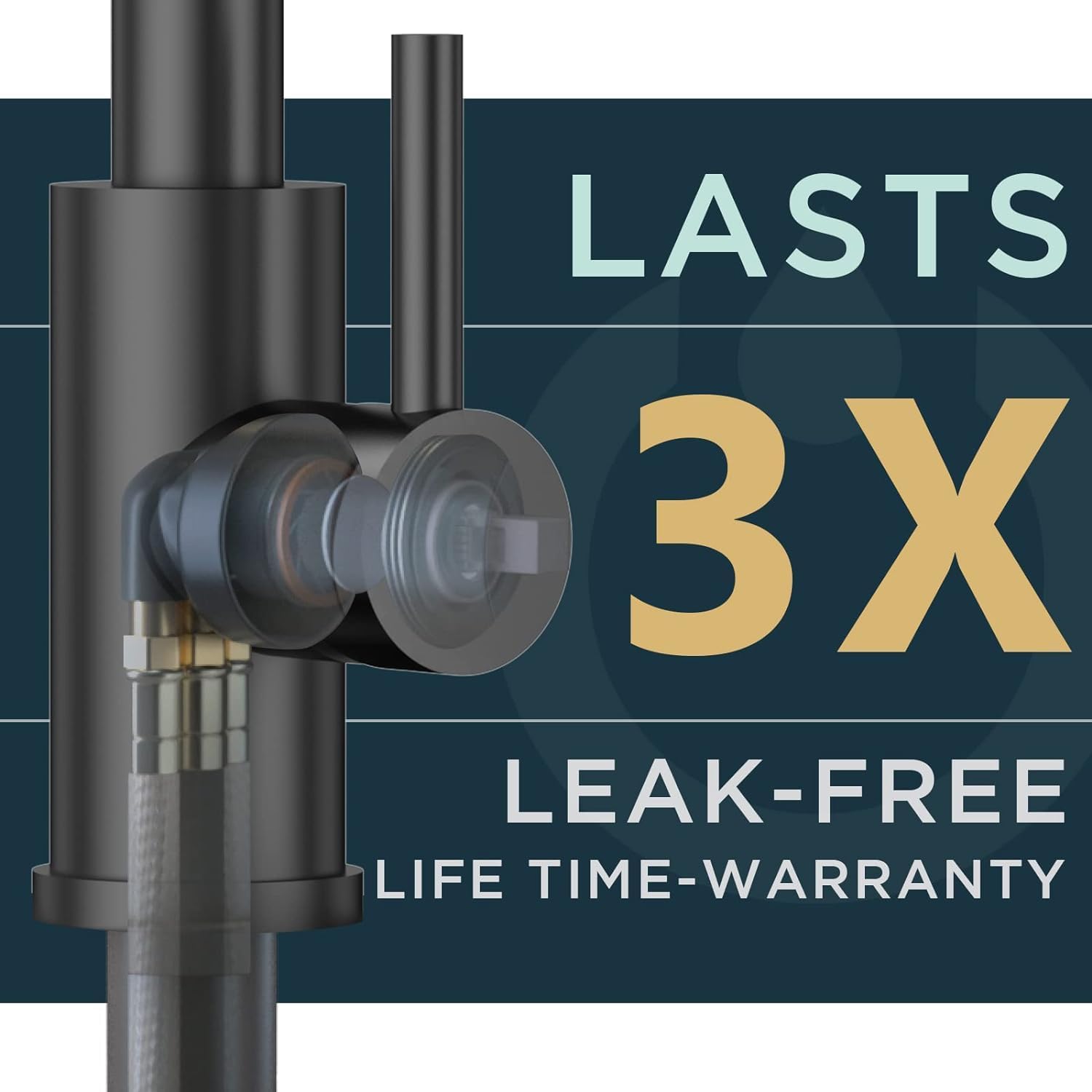 Black Kitchen Faucet with Pull Down Sprayer, High Arc Spout Y545