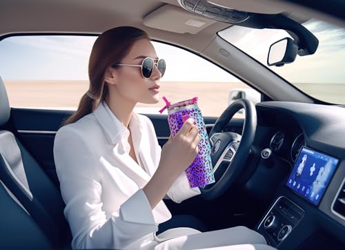 32 oz Insulated Tumbler with Handle, Lid and Straw, Stainless Steel Travel Mug V50850