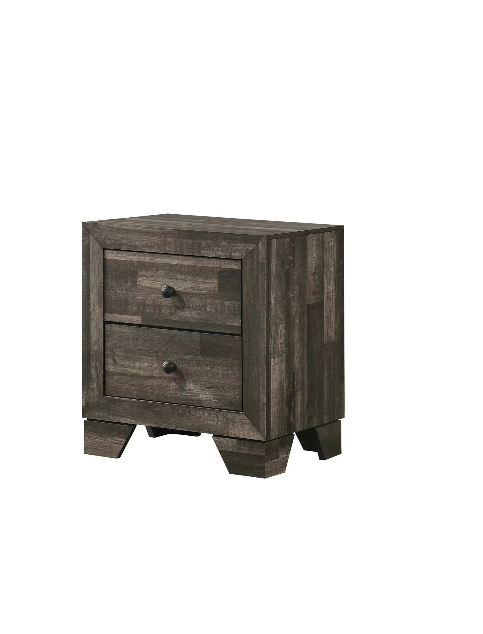Queen Size Platform Bedroom Set with Dresser, Mirror and Nightstand A10276