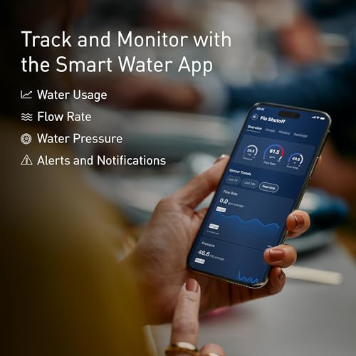 Smart Water Monitor and Automatic Shutoff Sensor for 1-Inch Pipe Z409