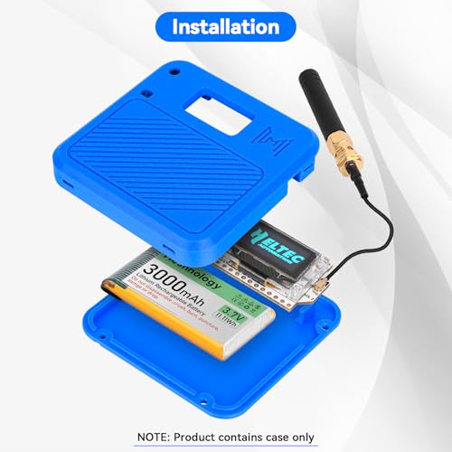 2 Pack ESP32 LoRa V3 Development Board with 915MHz Antennas, 3000mAh Battery, and Case L1170
