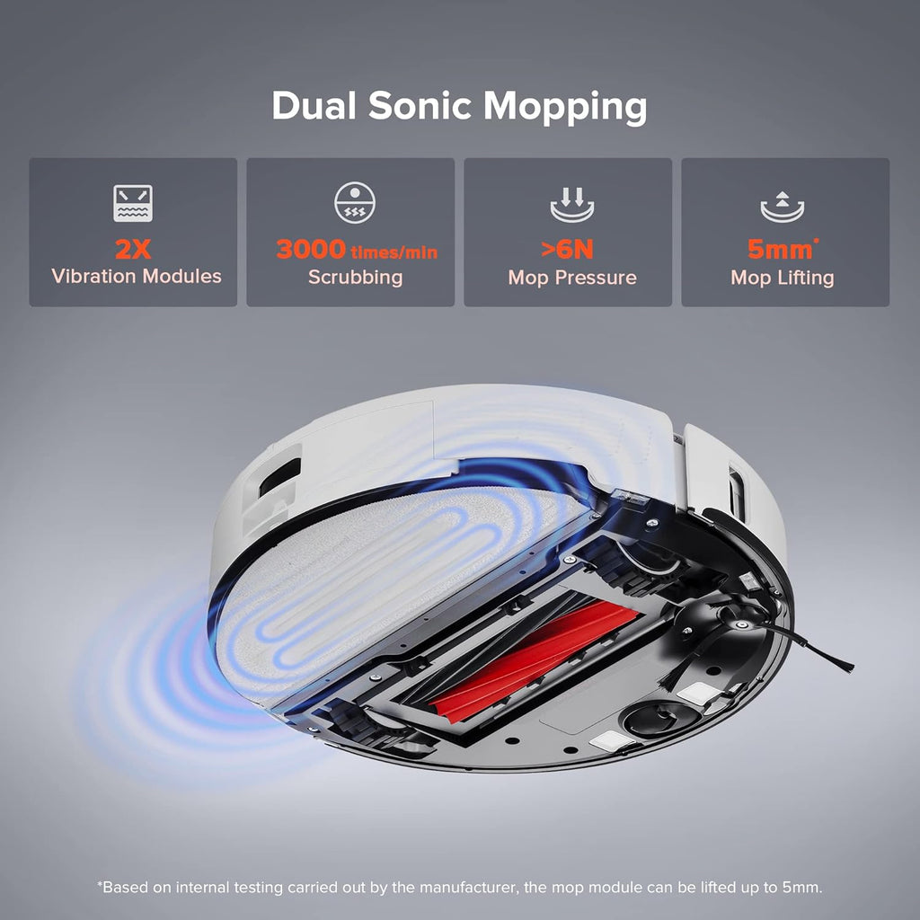 Robot Vacuum and Mop, Auto-Drying, Self-Washing, 6000Pa Suction X631