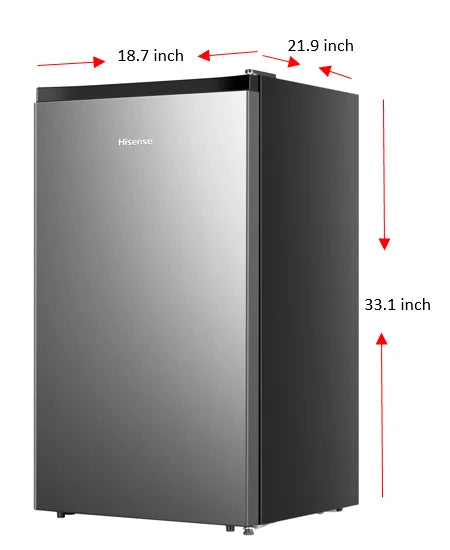 Mini Fridge with Chiller, Silver D7148