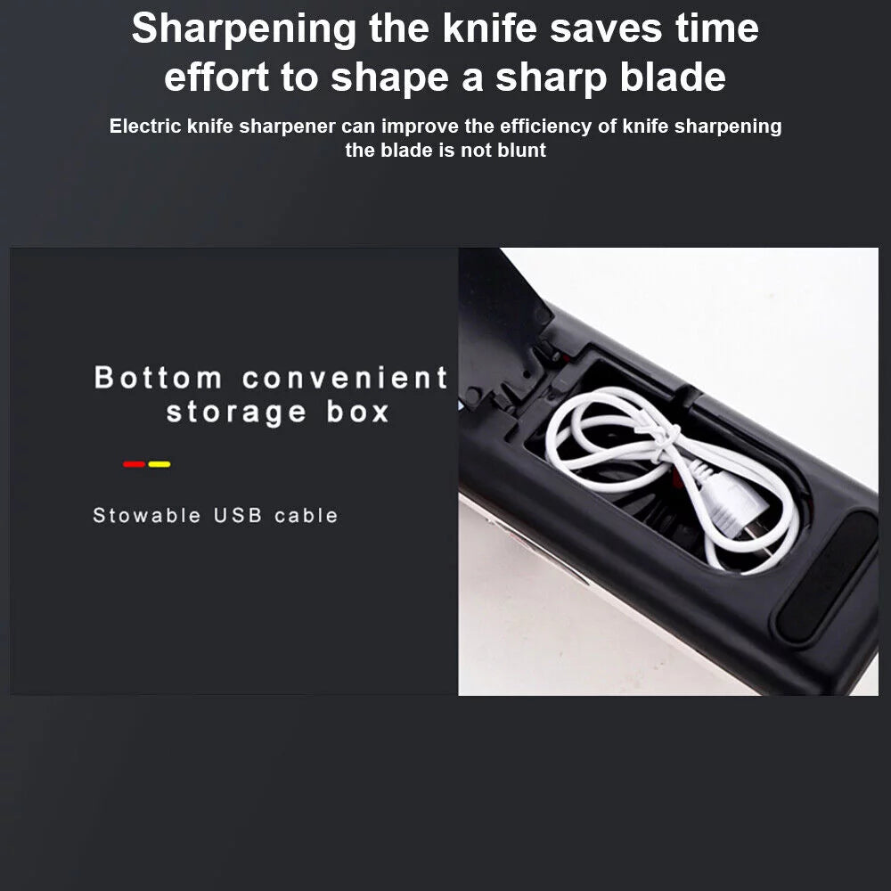 Electric Knife Sharpener 3 Speed Sharpening System A16038