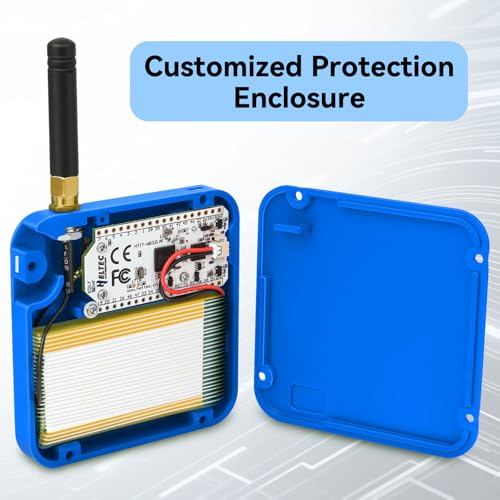 2 Pack ESP32 LoRa V3 Development Board with 915MHz Antennas, 3000mAh Battery, and Case L1170