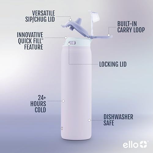 Stainless Steel Water Bottle with Leak Proof Lid, 22oz F571