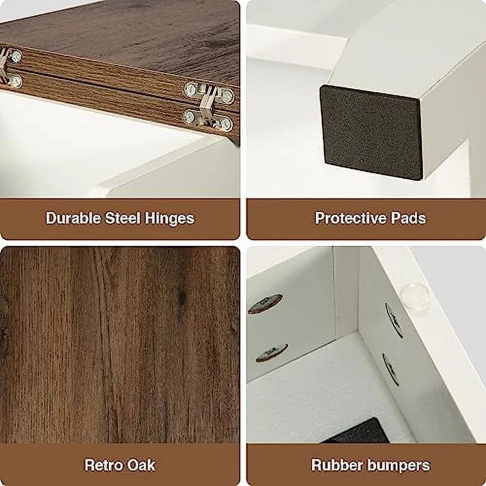 Narrow End Table with Charging Station and USB Ports C257409