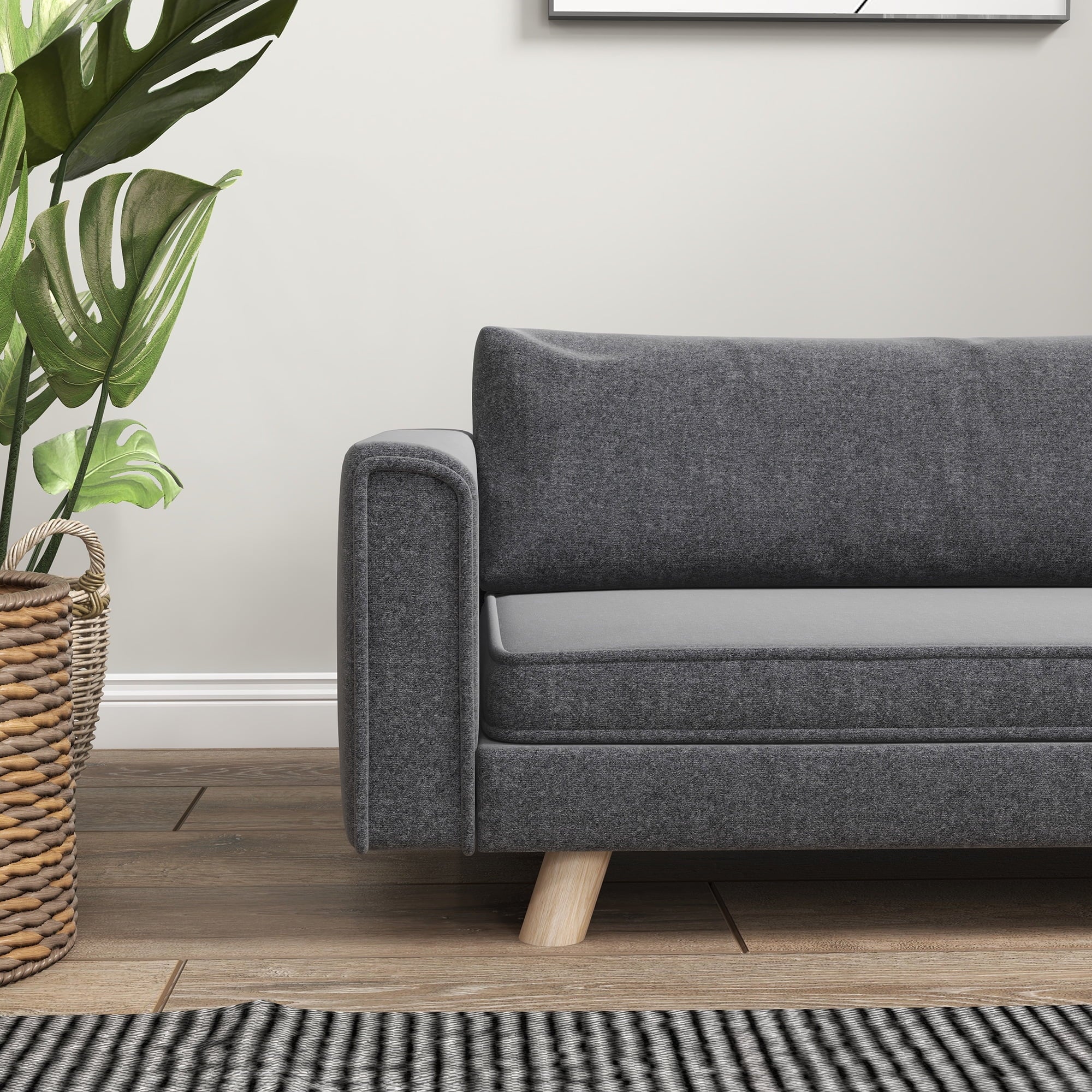 Raised Dog Sofa for Small and Medium Dogs, Gray M25944