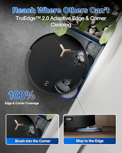 Robot Vacuum and Mop, 18500Pa Suction, Auto-Lift, Self-Emptying C481