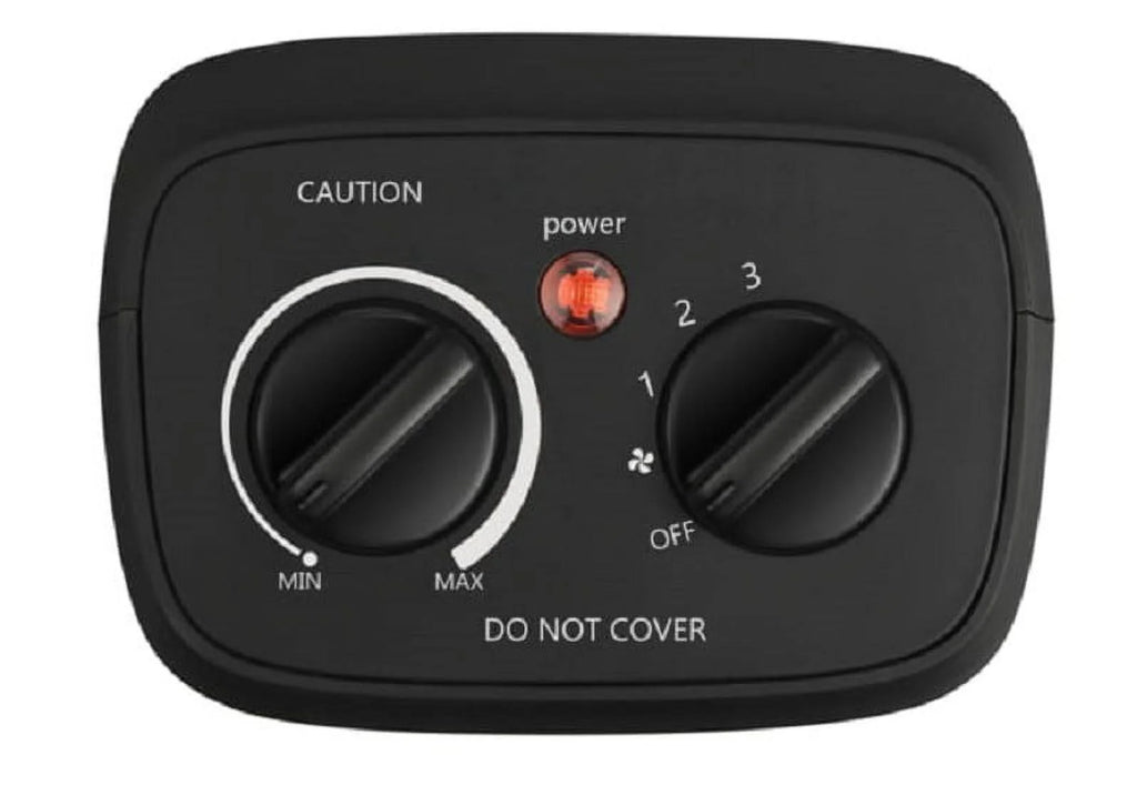 1500W Ceramic Fan-Forced Space Heater, Black D7611