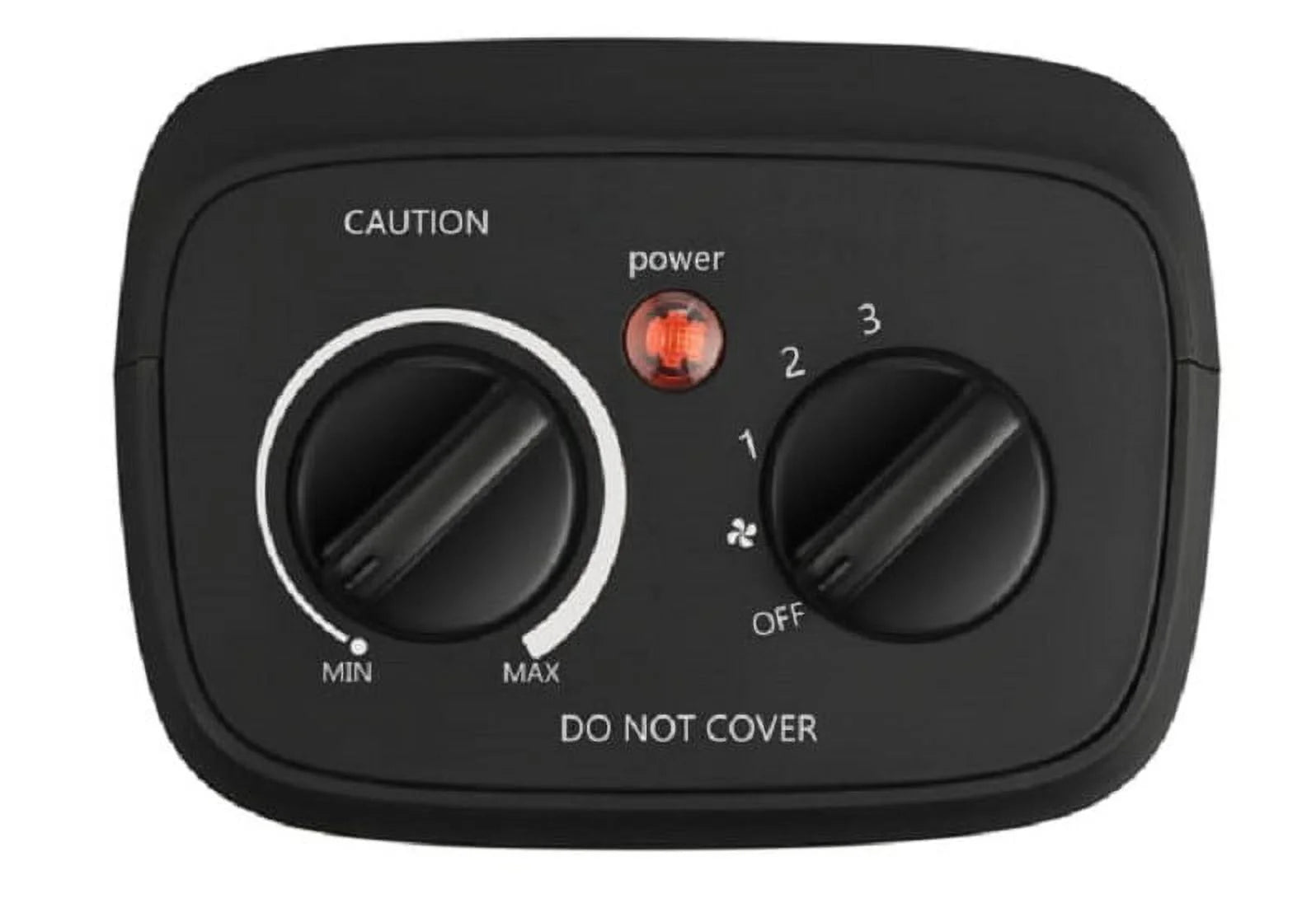 1500W Ceramic Fan-Forced Space Heater, Black D7611