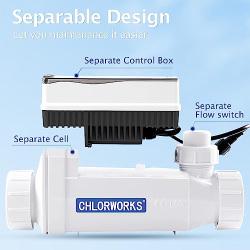 Salt Cell for Pool, Compatible with IC40, Salt Chlorine Generator, up to 40,000 Gallon X5051