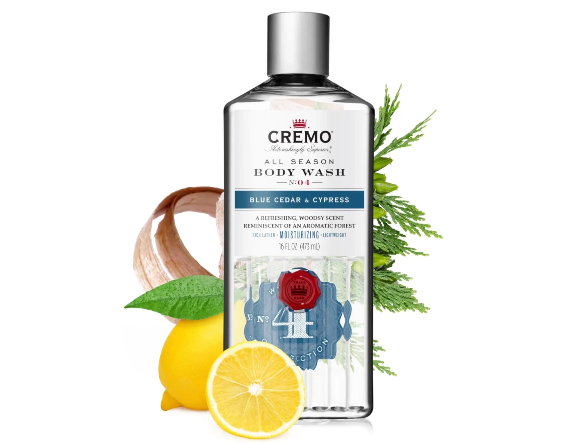 Body Wash, Blue Cedar & Cypress, 16 Fl Oz, Pack of 6 S14556