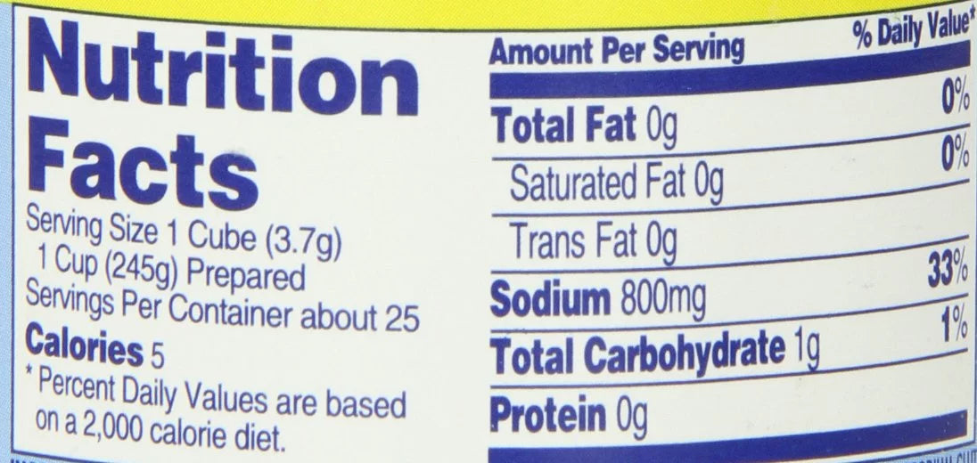 Chicken Instant Bouillon Cubes, 3.25 oz (Pack of 6) I346046