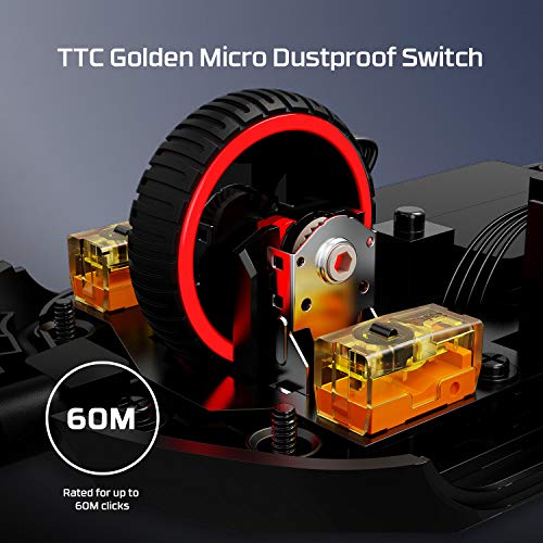 Gaming Mouse - Ultra-Lightweight, 59g, Honeycomb Shell, 16000 DPI V980280