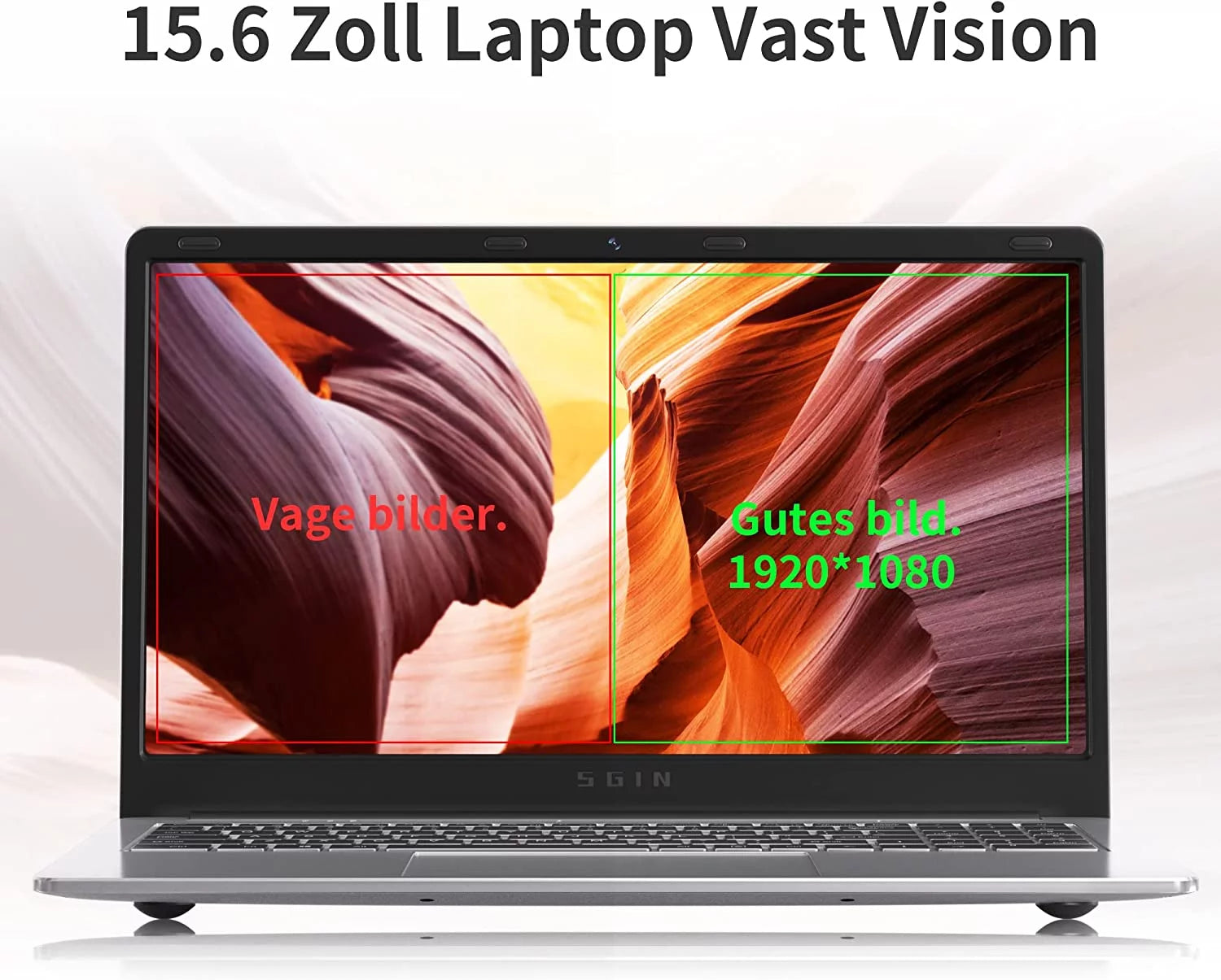 15.6 inch Laptop 4GB RAM 128GB SSD Windows 11 X10419