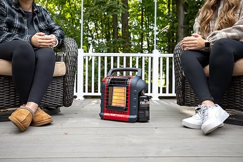 Portable Propane Radiant Heater, 4,000-9,000 BTU Indoor-Safe G8796