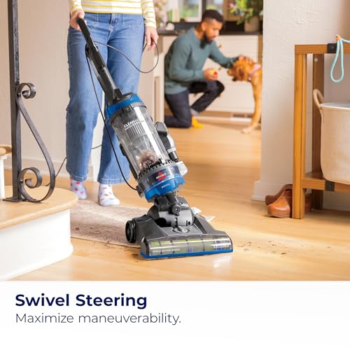 Upright Bagless Vacuum with Swivel Steering and Pet Hair Pick Up Q86273