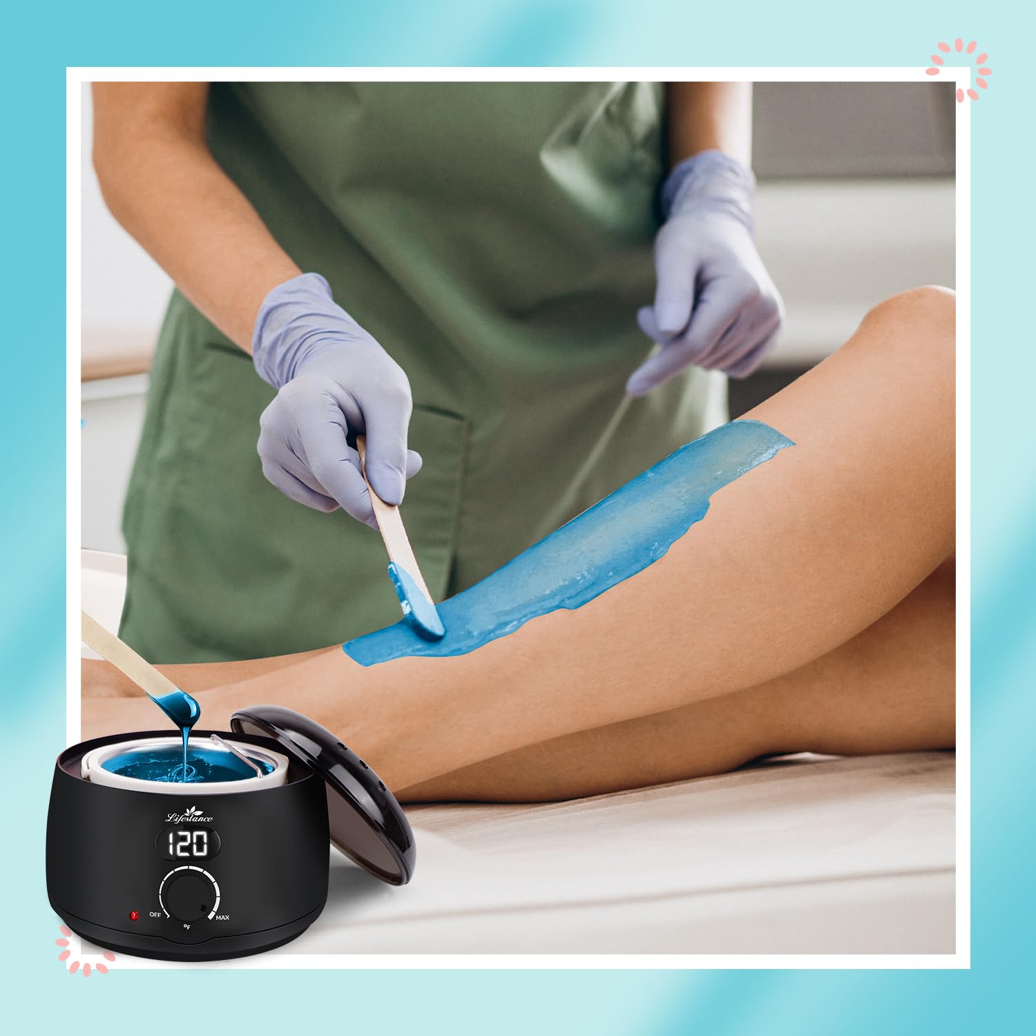 Wax Pot Warmer, Digital Wax Melt Machine for Hair Removal, 500ml LCD Wax Heater for Hard Wax Beads W8715