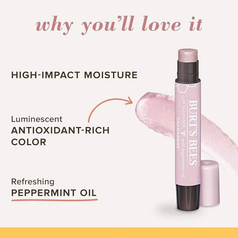 Tinted Lip Balm Stick, Moisturizing, Buildable Color, 4-Pack F8407
