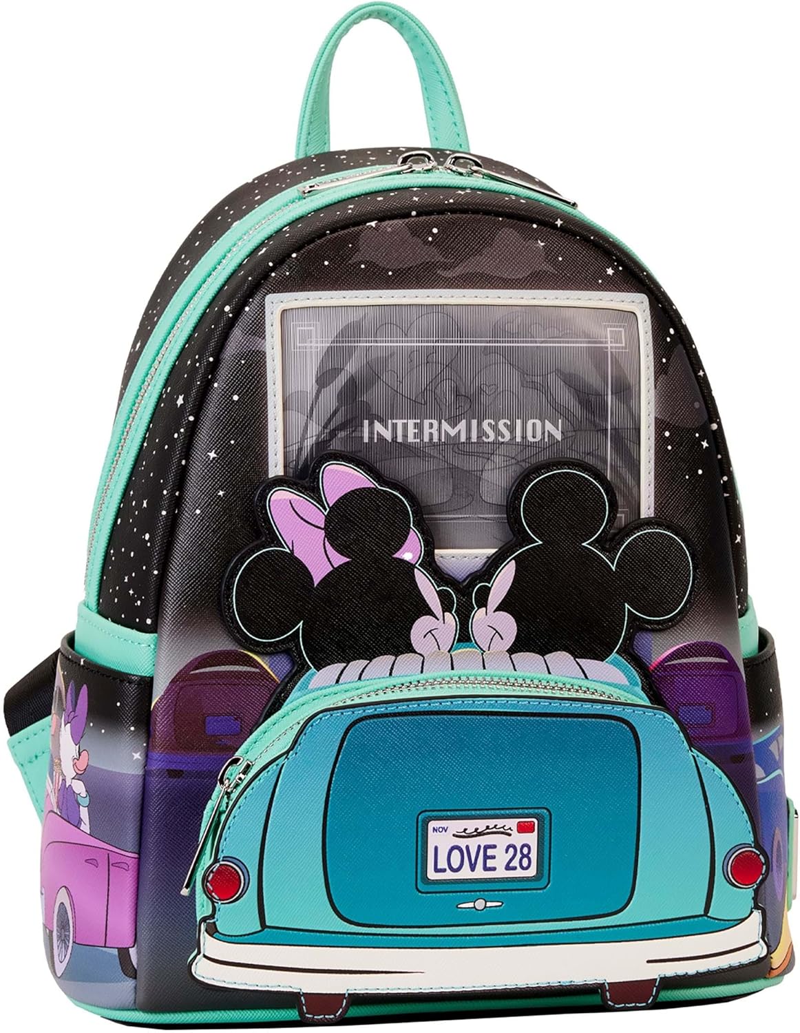 Mickey & Minnie Date Night Drive-In Lenticular Mini Backpack N1373