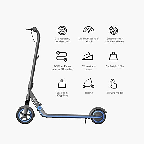 Electric Scooter for Kids Ages 6-14, Adjustable Handlebar, Up to 132 lbs N834