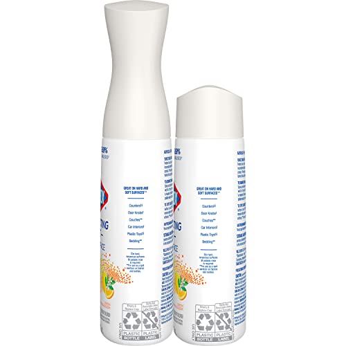 Disinfecting Mist, Lemon and Orange Blossom, 2-Pack Spray Bottle and Refill D492