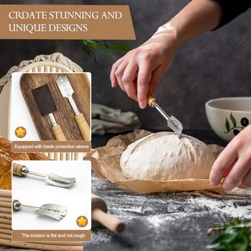 Sourdough Bread Proofing Baskets and Baking Supplies Kit S7421
