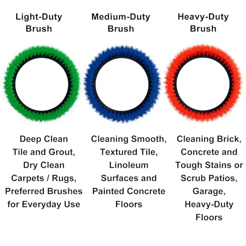12" Light-Duty Scrub Brush for Floor Scrubber W3389