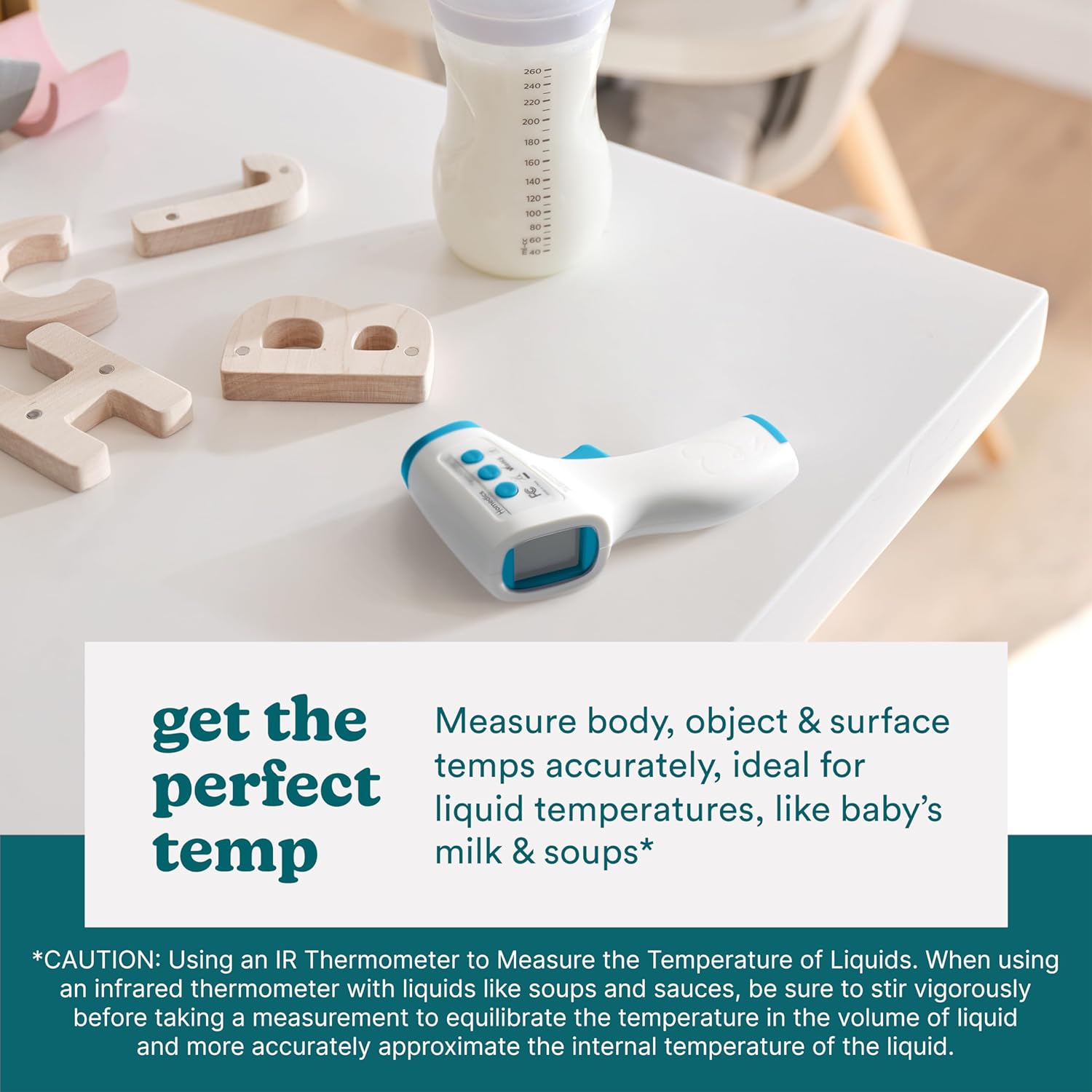 Non-Contact Infrared Forehead Thermometer with High-Fever Alert J301