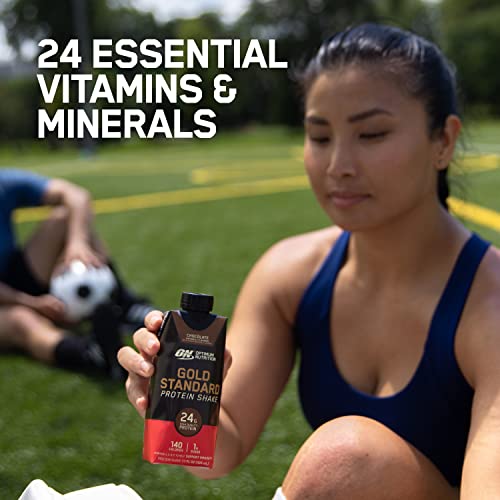 Protein Shake, 24g Protein, Ready to Drink, Gluten Free, Chocolate, 11 Fl Oz, 12 Count S505