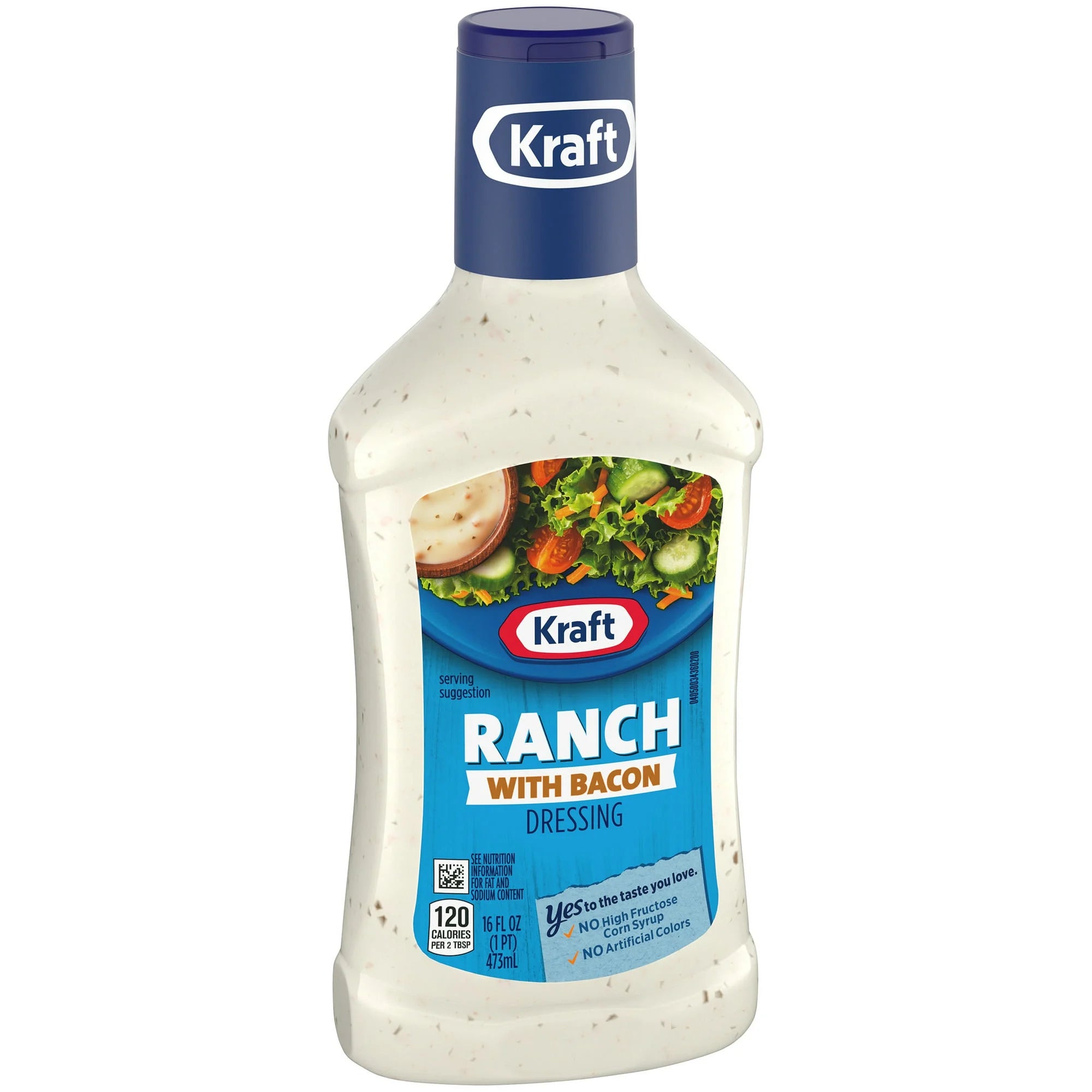 Ranch Salad Dressing with Bacon, 16 fl oz, Pack of 2 P456946
