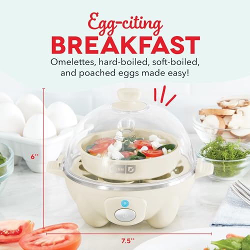 6 Egg Capacity Electric Egg Cooker with Auto Shut Off - Black U471