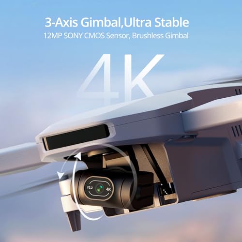 4K GPS Drone with 3-Axis Gimbal, Under 249g, 96 Mins Flight, Lightweight P7560