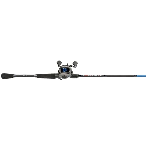 Baitcast Reel and Fishing Rod Combo, Medium-Heavy Power Fast Action, 7.5:1 Gear Ratio H4528