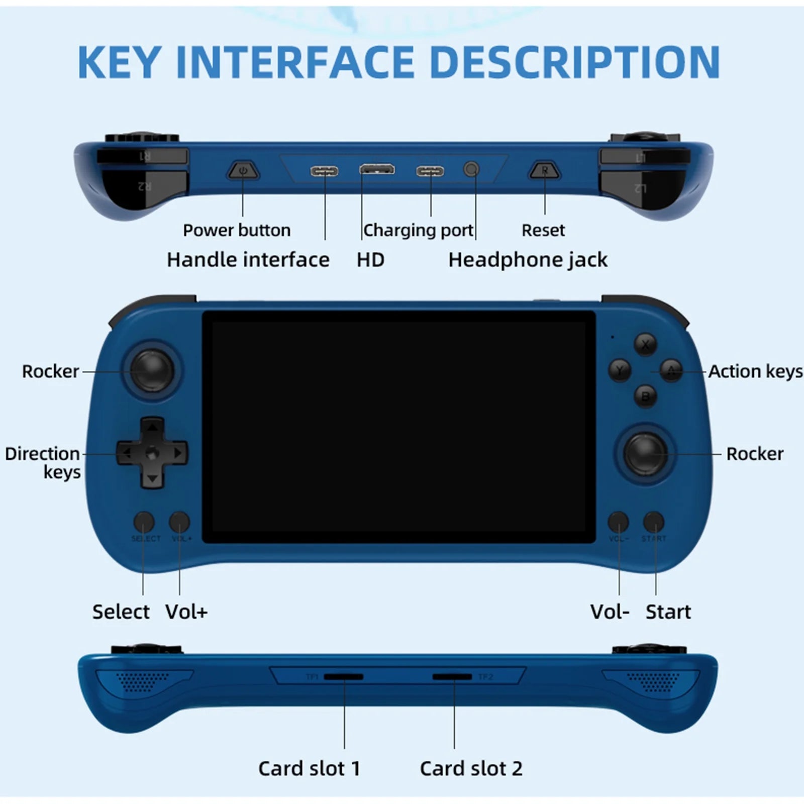 Handheld Game Console, TV Compatible H389594