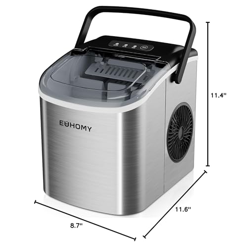 Nugget Ice Maker Countertop with Handle, Portable Sonic Ice Maker H34826