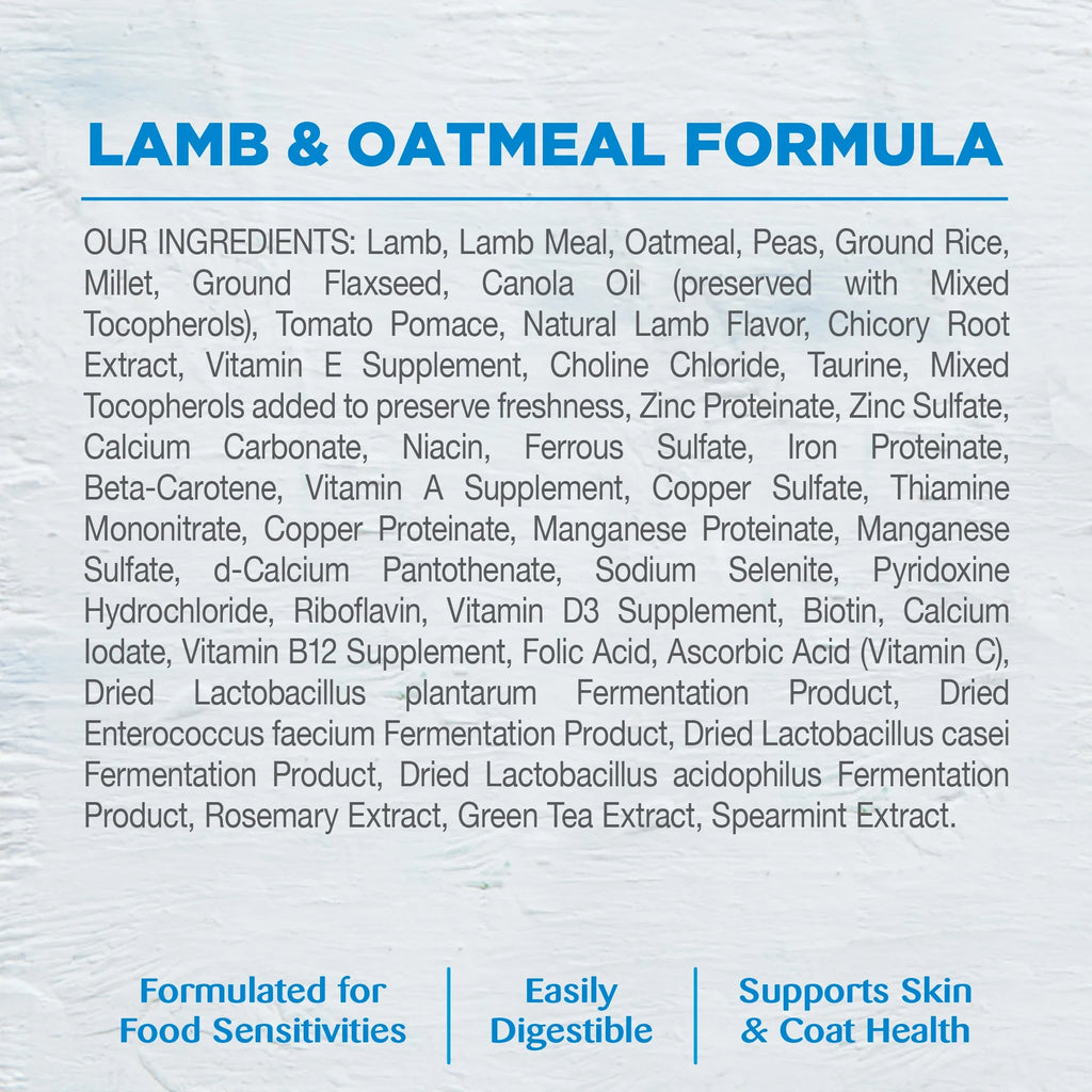 Lamb and Oatmeal Recipe Dry Dog Food, 26-Pound Bag K858