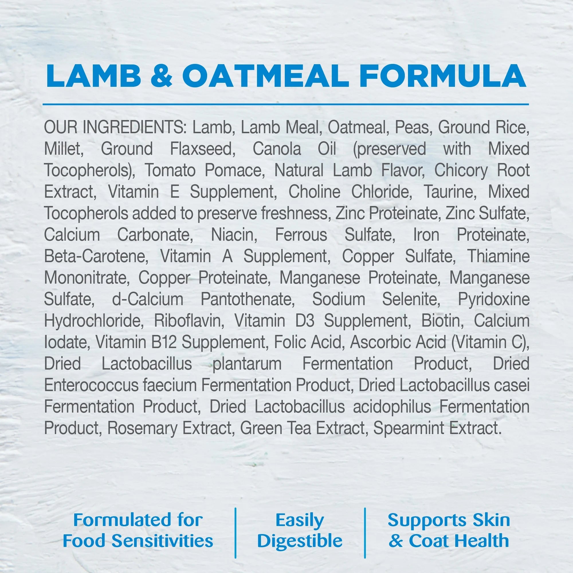 Lamb and Oatmeal Recipe Dry Dog Food, 26-Pound Bag K858